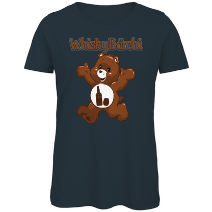 Whisky Bärchi - Glücksbärchi - Damen Premium Bio T-Shirt Dark Grey