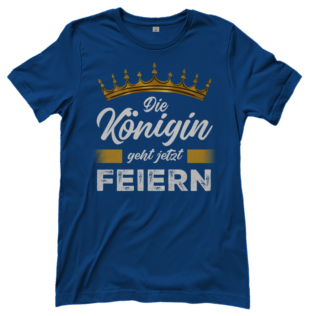 Die Königin geht jetzt feiern - Damenshirt Royal Blue