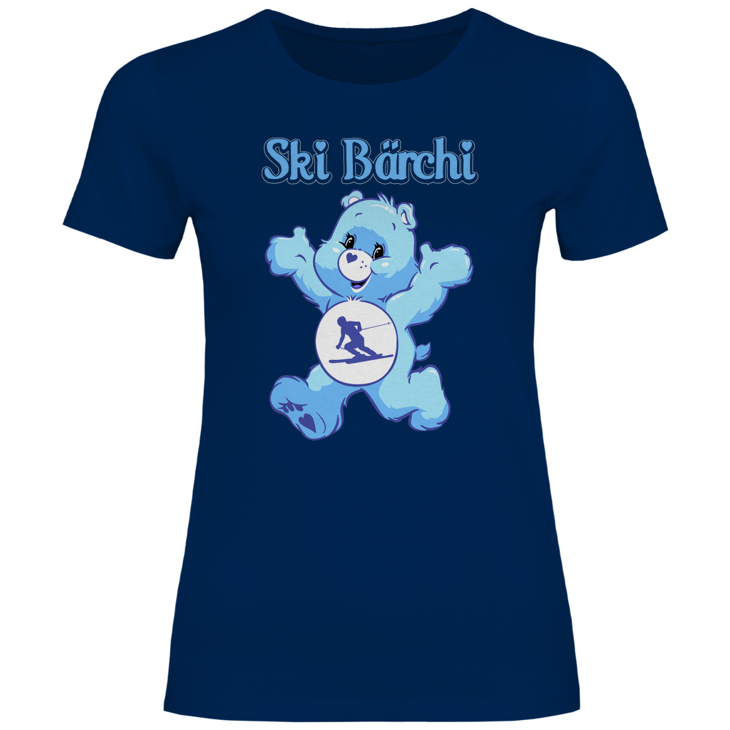 Ski Bärchi - Glücksbärchi - Damenshirt Navy