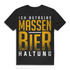 Ich betreibe Massenbierhaltung Shirt – Lustiger Bier Spruch für Männer Black