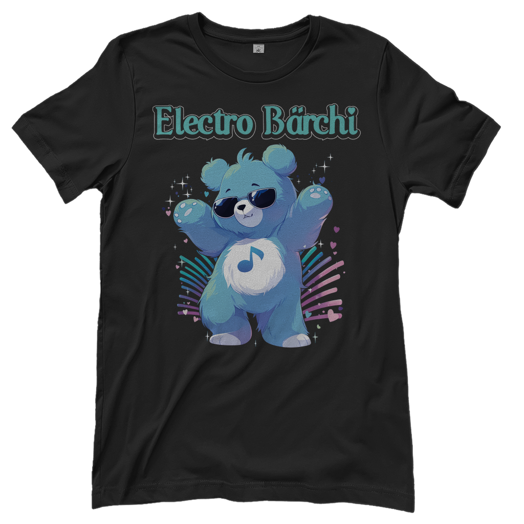 Electro Bärchi - Glücksbärchi - Damenshirt Black