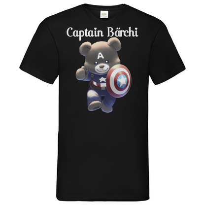 Captain Bärchi - Glücksbärchi - Herren V-Neck Shirt