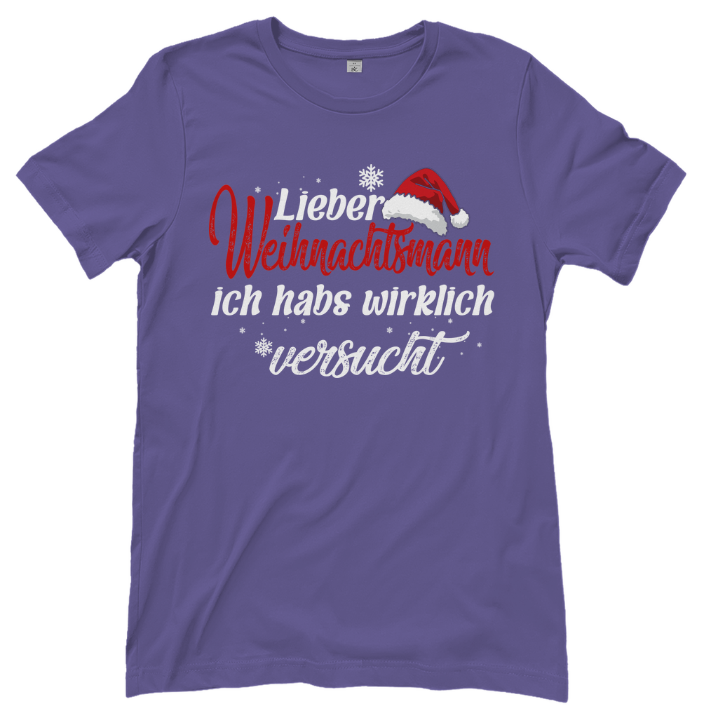 Lieber Weihnachtsmann Partnerlook - ich habs wirklich versucht - Damenshirt Millennial Lilac