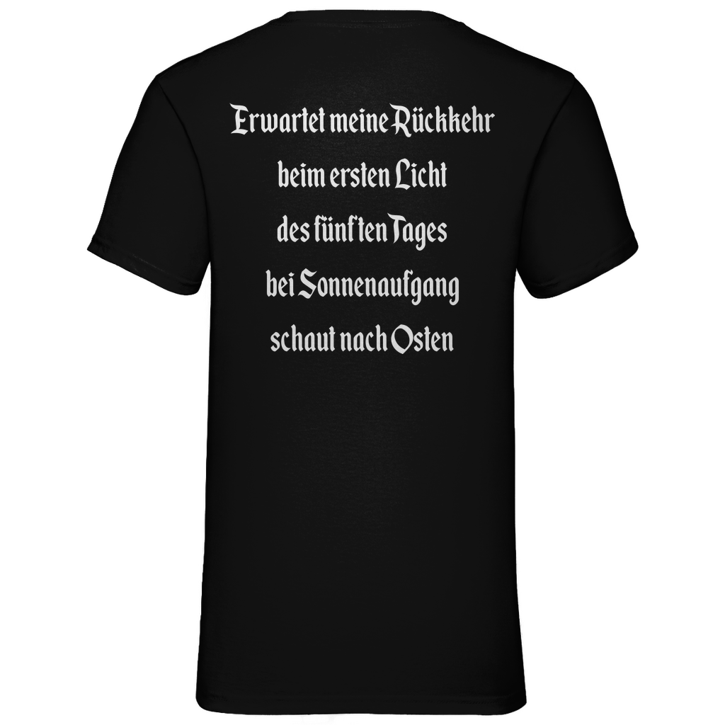 Ich gehe jetzt Bier trinken HDR - Beidseitiger Druck - Herren V-Neck Shirt