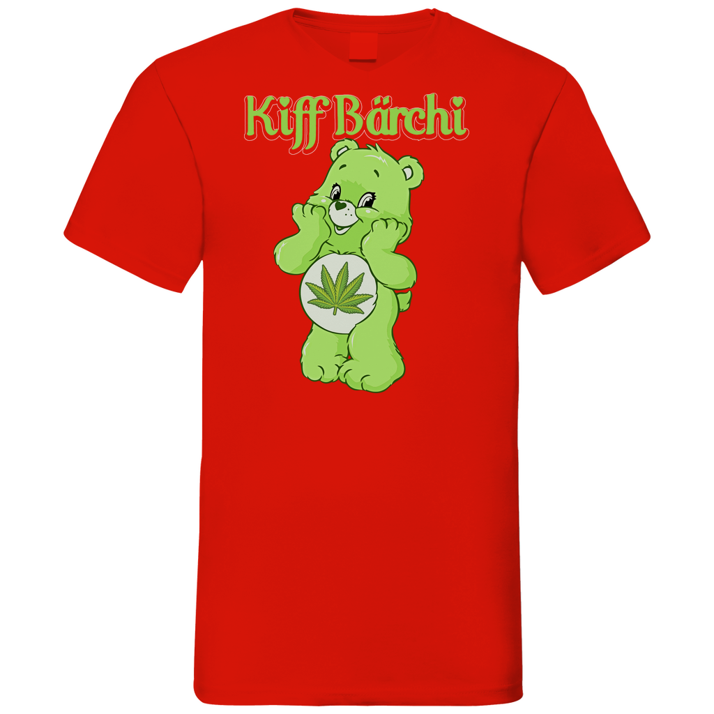 Kiff Bärchi - Glücksbärchi - Herren V-Neck Shirt