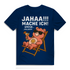 Herren Bio Shirt Jahaa Mache Ich Später Vielleicht Chill Bär Glücksbärchi Navy