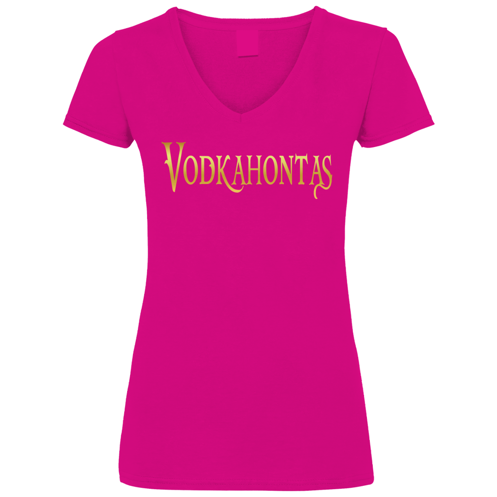 Vodkahontas - Prinzessin Gold - V-Neck Damenshirt