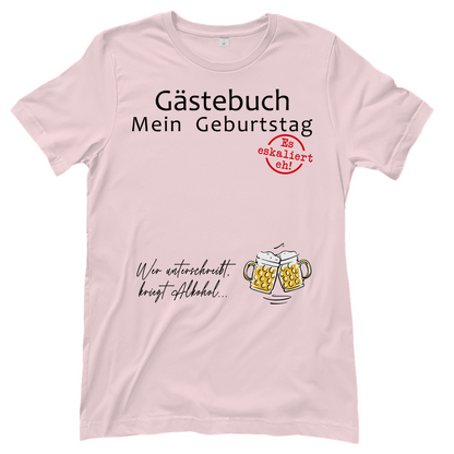 Gästebuch mein Geburtstag Geburtstagsgeschenk - Damenshirt
