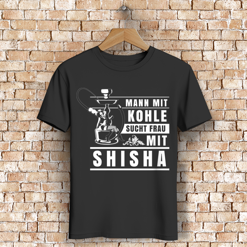 Shisha Shirt Männer – Lustiges Funshirt für Shisha-Fans mit Kohle