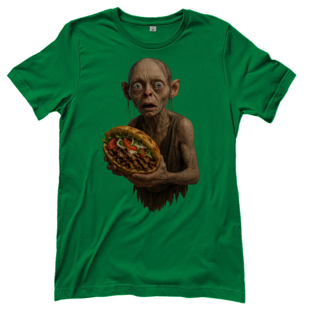 Döner mein Schatz Gollum LOTR - Damen T-Shirt Kelly Green