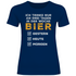 Ich trinke nur an drei Tagen in der Woche Bier - Damenshirt Navy