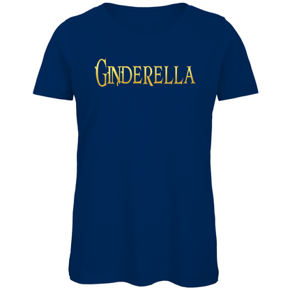 Ginderella - Prinzessin Gold - Damen Premium Bio T-Shirt Navy