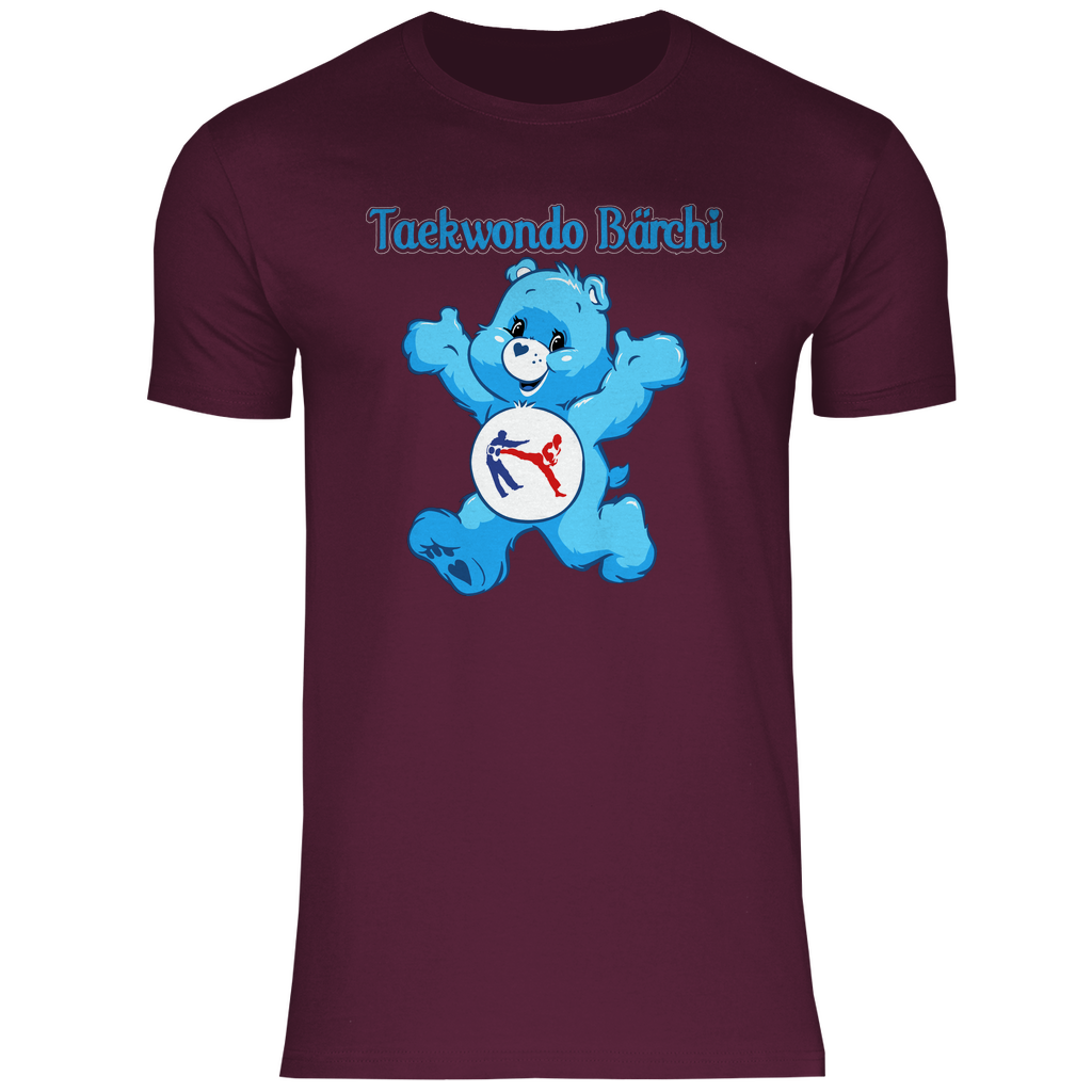 Taekwondo Bärchi - Glücksbärchi - Herren Shirt Burgundy