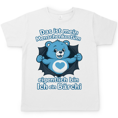 Herren T-Shirt Menschenkostüm eigentlich bin ich ein Bärchi White