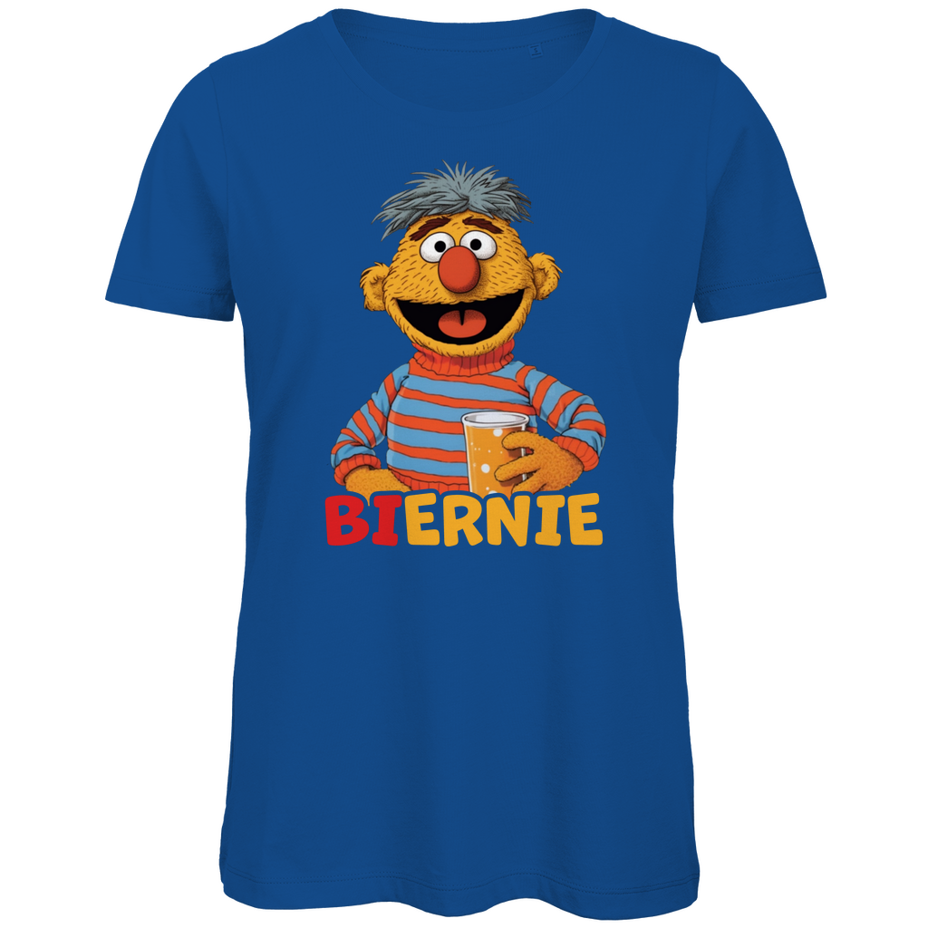 Sesamstraße - Ernie Biernie - Damen Premium Bio T-Shirt Royal Blue