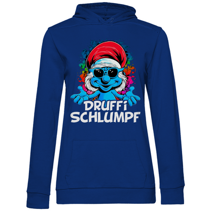 Druffi Schlumpf Grafik - Damen Hoodie Royal