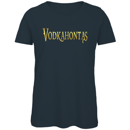 Vodkahontas - Prinzessin Gold - Damen Premium Bio T-Shirt Dark Grey