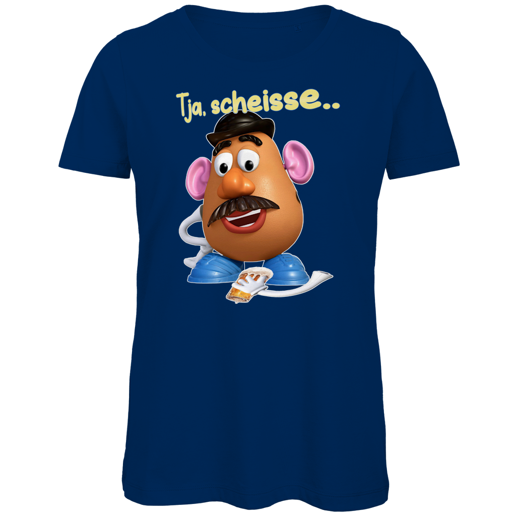 Tja, scheisse - Charlie Naseweis Toy Story - Damen Premium Bio T-Shirt Navy