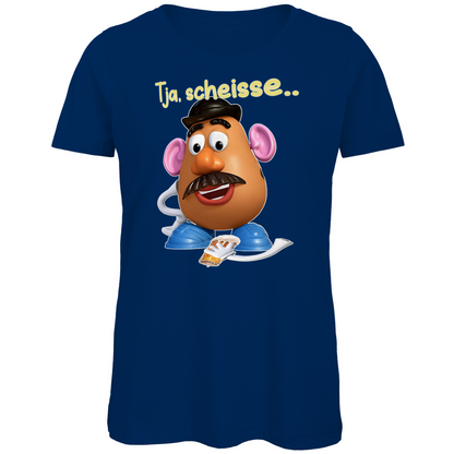 Tja, scheisse - Charlie Naseweis Toy Story - Damen Premium Bio T-Shirt Navy