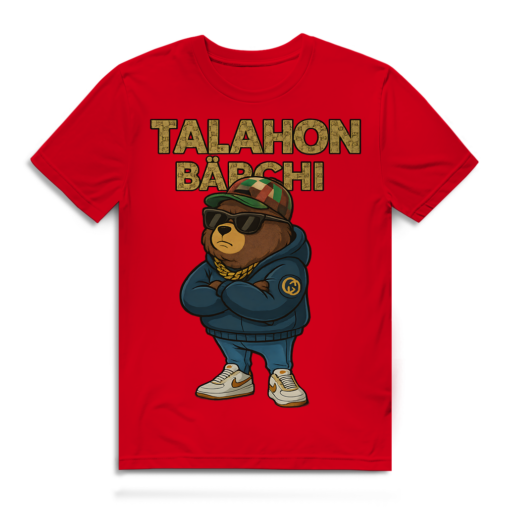 Talahon Bärchi - Glücksbärchi - Herren Premium Bio T-Shirt Red