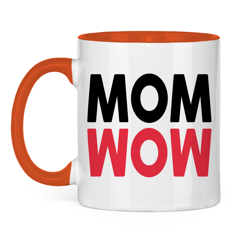 MOM WOW - Tasse zweifarbig