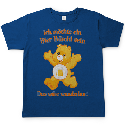 Herren T-Shirt Ich möchte ein Bier Bärchi sein das wäre wunderbar! Royal Blue