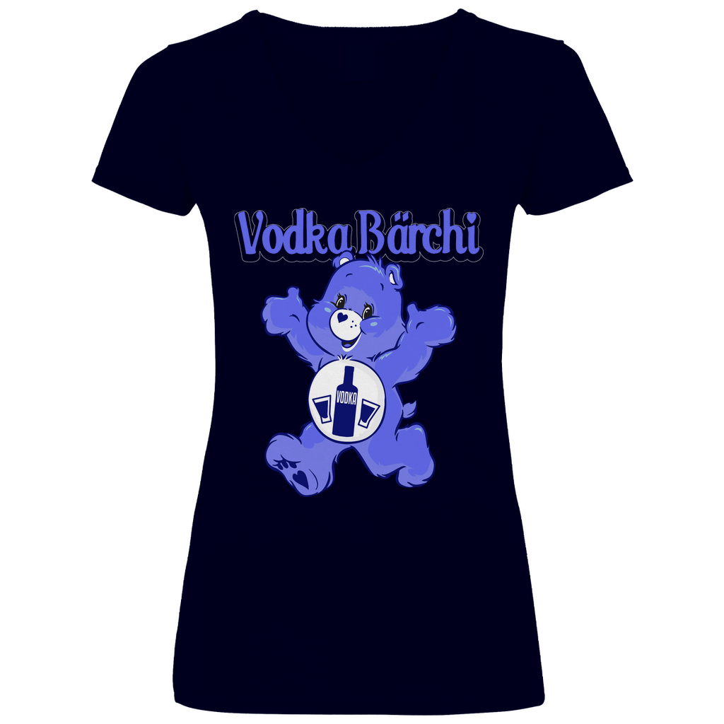 Vodka Bärchi - Glücksbärchi - V-Neck Damenshirt