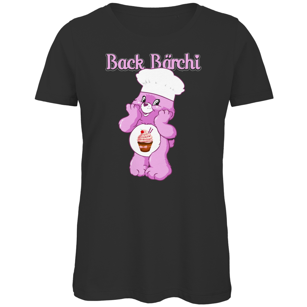 Back Bärchi - Glücksbärchi - Damen Premium Bio T-Shirt Black