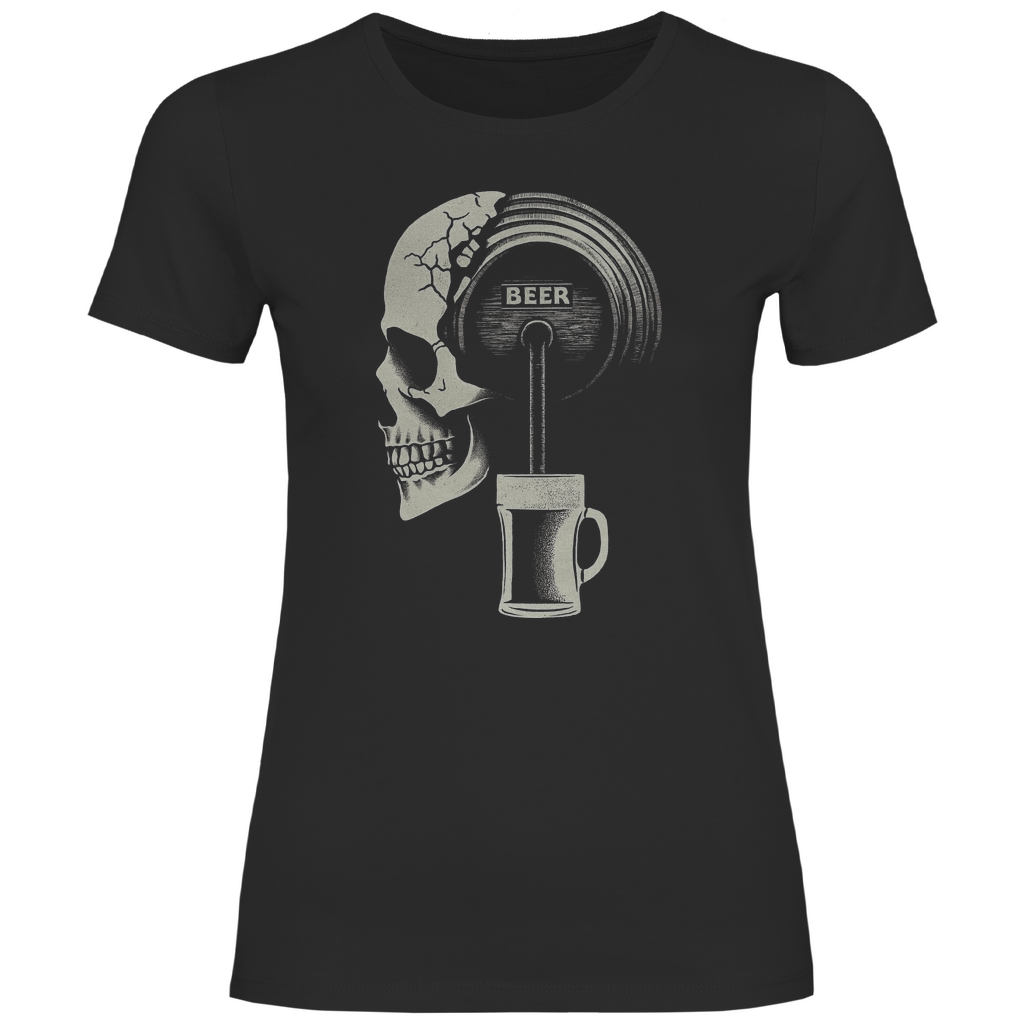 Bier Totenkopf - Damenshirt