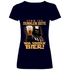 Komm zur dunklen Seite wir haben Bier Darth Vader - V-Neck Damenshirt Deep Navy