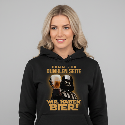 Komm zur dunklen Seite wir haben Bier Darth Vader - Damen Hoodie