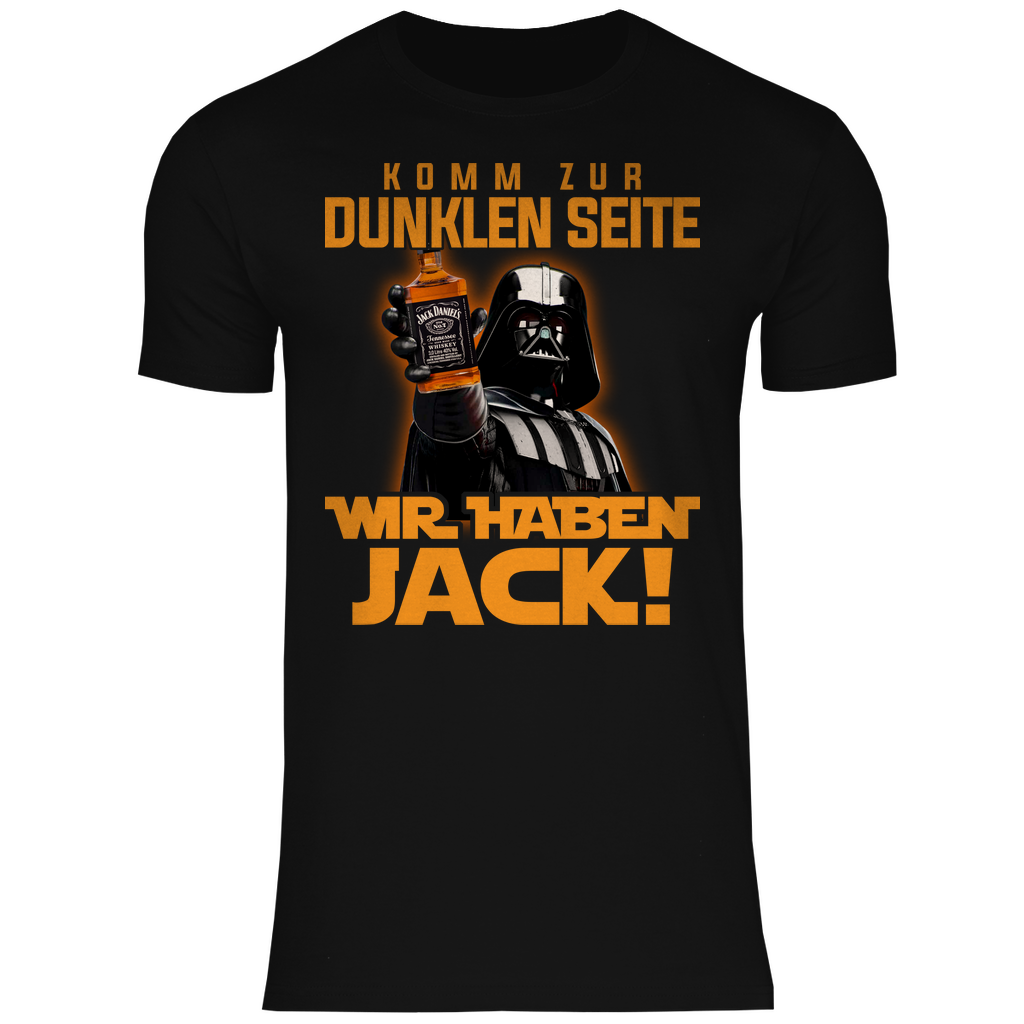 Komm zur dunklen Seite wir haben Jack Darth Vader - Herren Shirt Black
