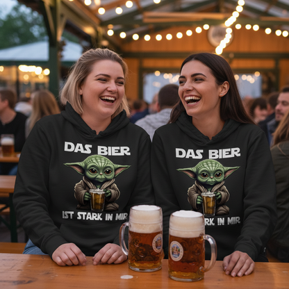 Das Bier ist stark in mir - Baby Yoda Grogu - Damen Hoodie