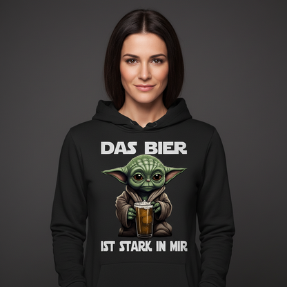 Das Bier ist stark in mir - Baby Yoda Grogu - Damen Hoodie