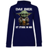 Das Bier ist stark in mir - Baby Yoda Grogu - Damen Hoodie Navy Blue