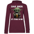 Das Bier ist stark in mir - Baby Yoda Grogu - Damen Hoodie Wine