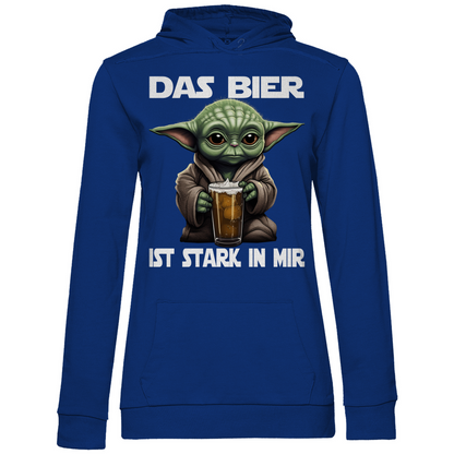 Das Bier ist stark in mir - Baby Yoda Grogu - Damen Hoodie Royal