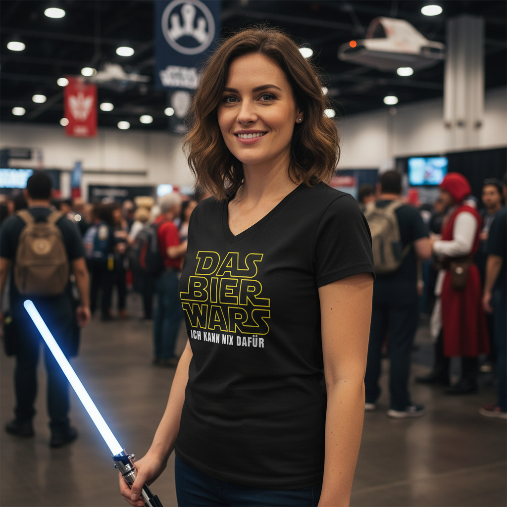 Das Bier Wars ich kann nix dafür Star Wars - V-Neck Damenshirt