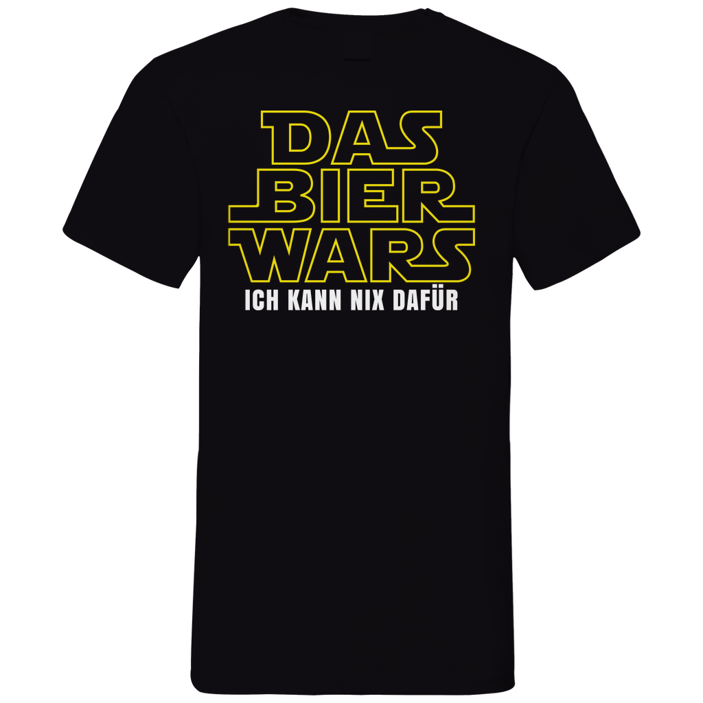 Das Bier Wars ich kann nix dafür Star Wars - Herren V-Neck Shirt Black