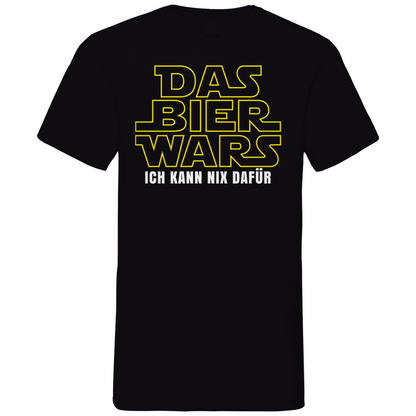 Das Bier Wars ich kann nix dafür Star Wars - Herren V-Neck Shirt Black