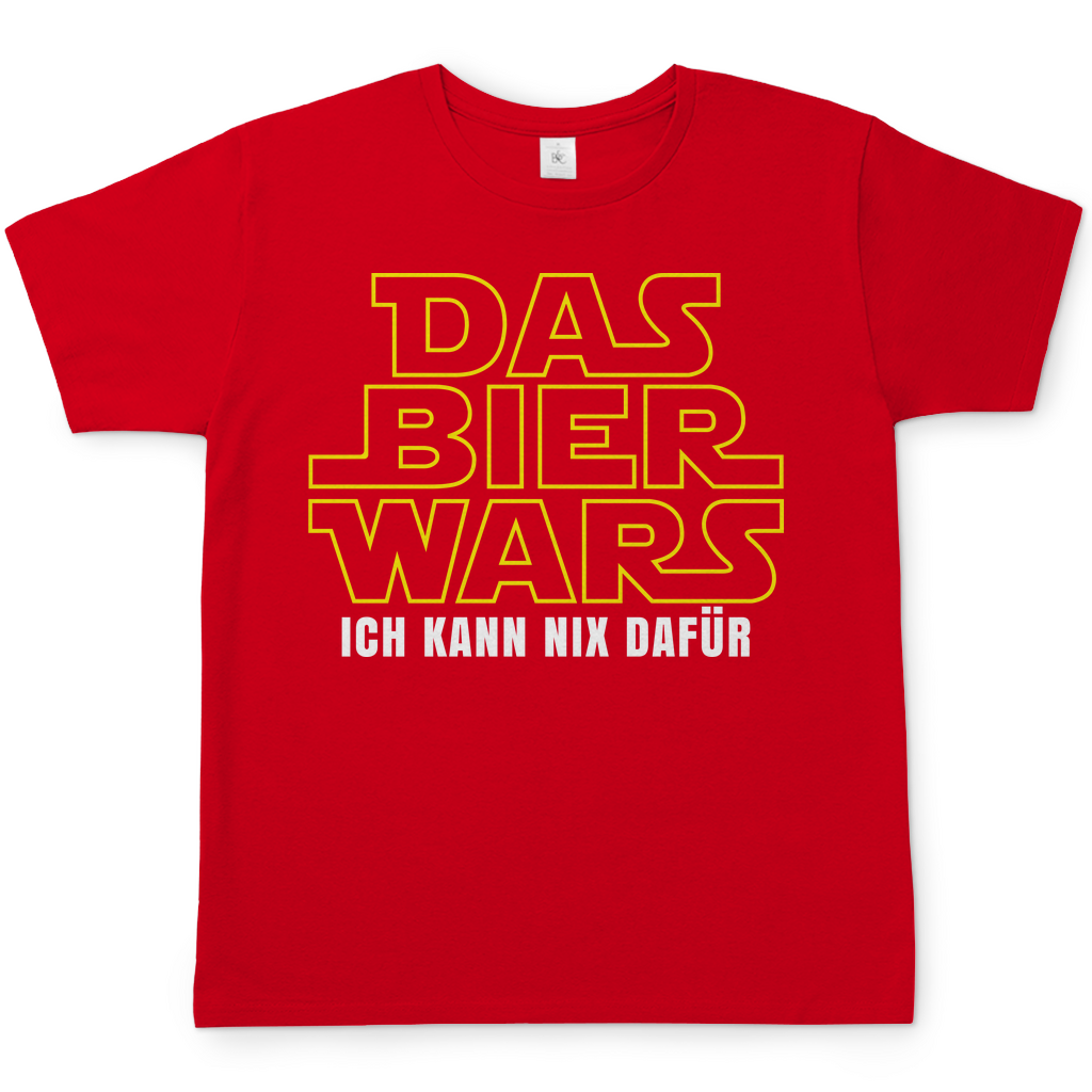 Das Bier Wars ich kann nix dafür Star Wars - Herren Shirt Red