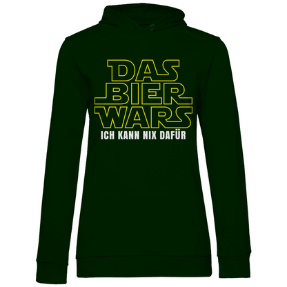 Das Bier Wars ich kann nix dafür Star Wars - Damen Hoodie Forest Green