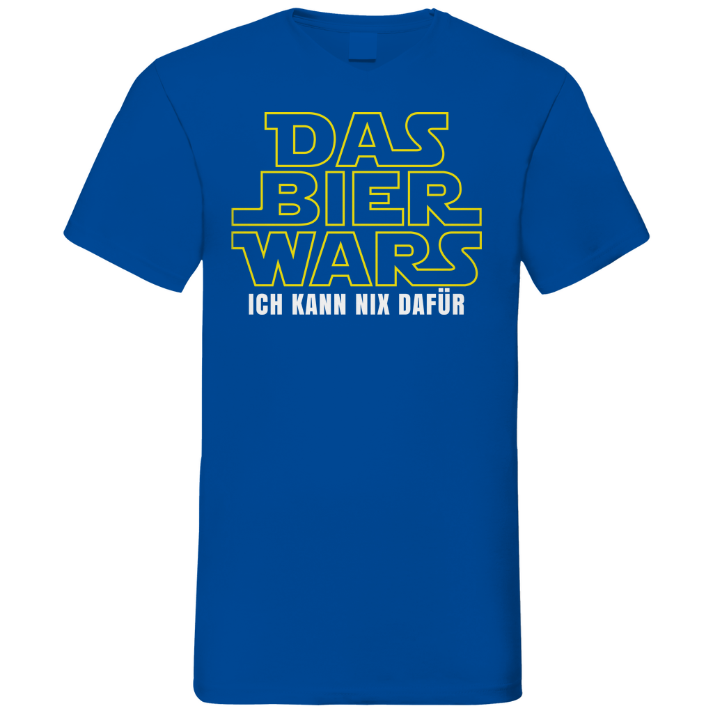 Das Bier Wars ich kann nix dafür Star Wars - Herren V-Neck Shirt Royal Blue