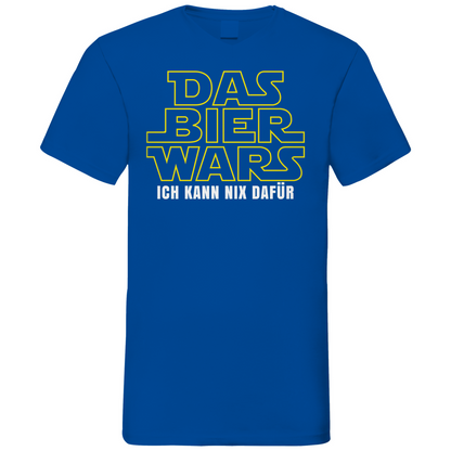 Das Bier Wars ich kann nix dafür Star Wars - Herren V-Neck Shirt Royal Blue