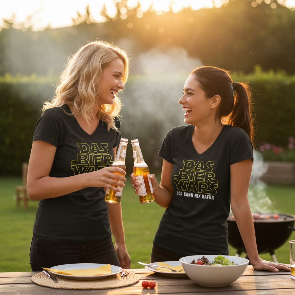 Das Bier Wars ich kann nix dafür Star Wars - V-Neck Damenshirt