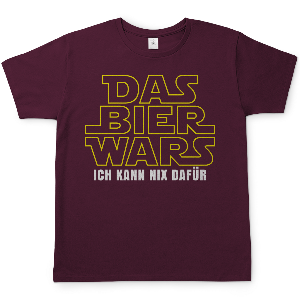 Das Bier Wars ich kann nix dafür Star Wars - Herren Shirt Burgundy