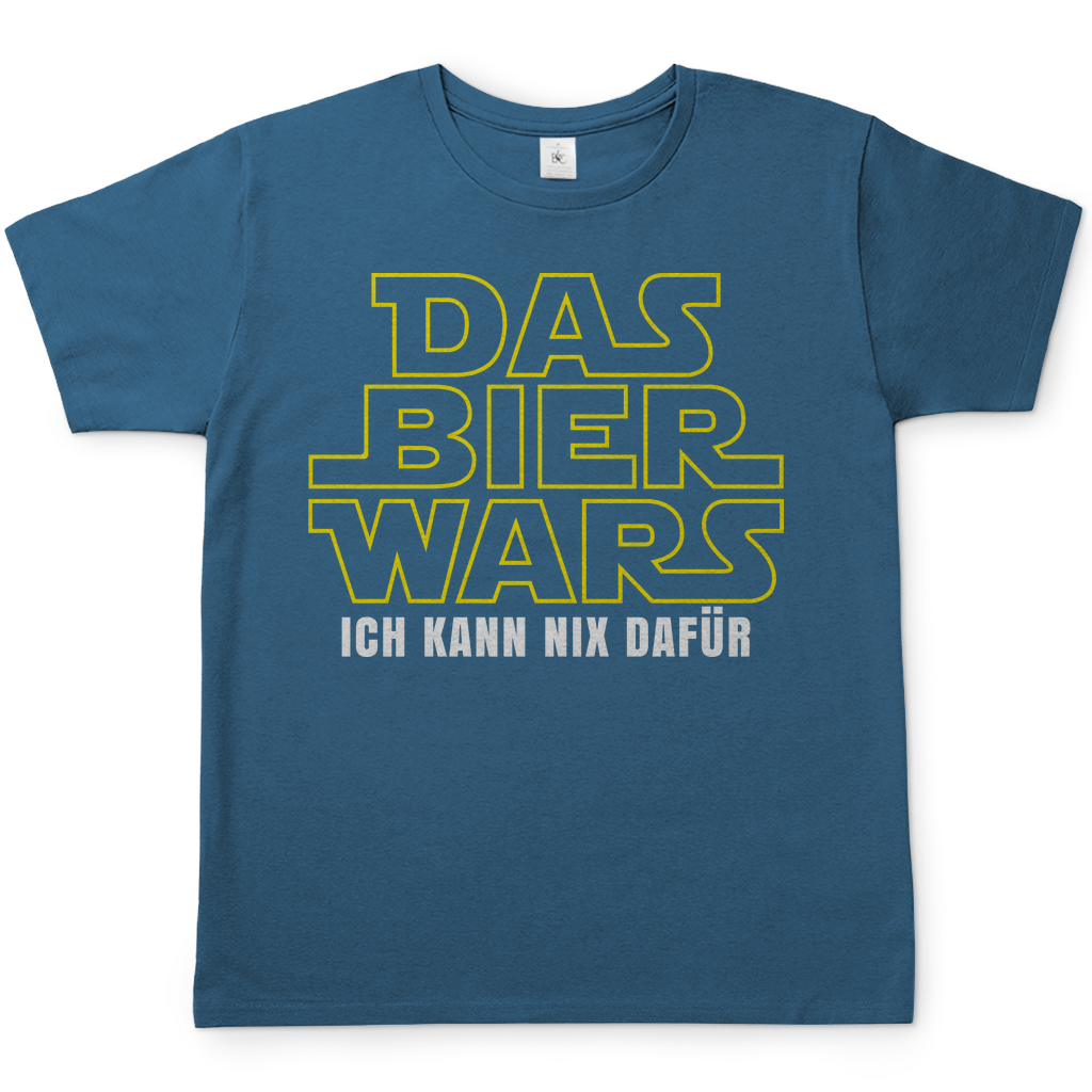 Das Bier Wars ich kann nix dafür Star Wars - Herren Shirt Stone Blue