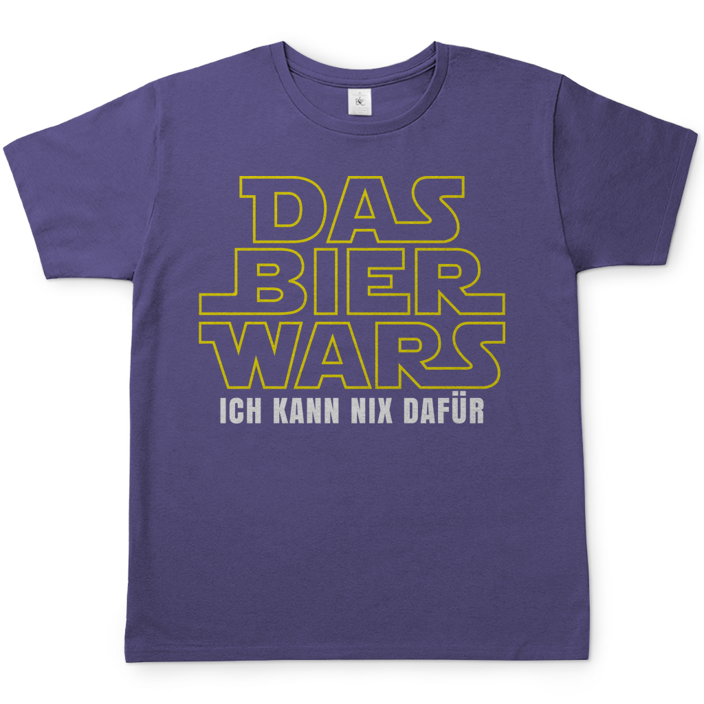 Das Bier Wars ich kann nix dafür Star Wars - Herren Shirt Millennial Lilac