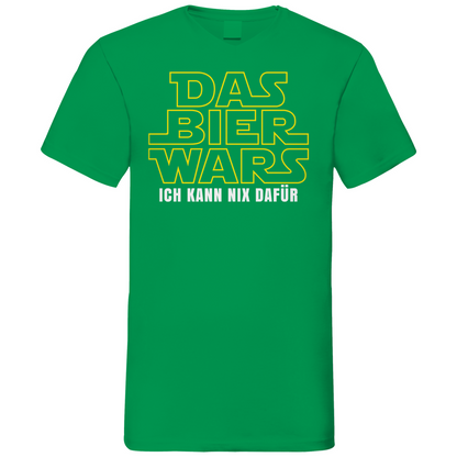 Das Bier Wars ich kann nix dafür Star Wars - Herren V-Neck Shirt Kelly Green