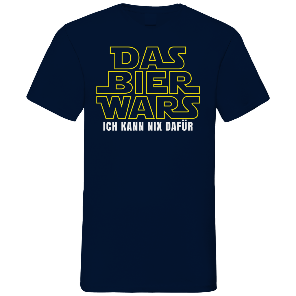 Das Bier Wars ich kann nix dafür Star Wars - Herren V-Neck Shirt Navy